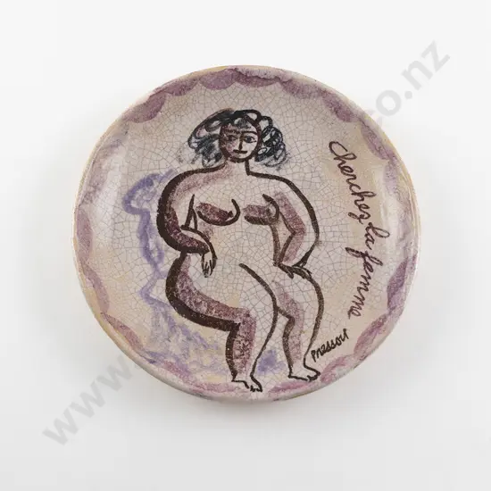 Esther Pressoir Hand Painted Ceramic Plate