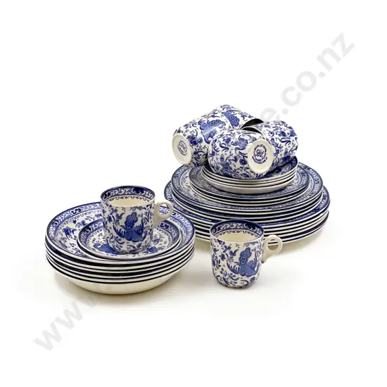 Qty of Burleigh Ware Blue and White China