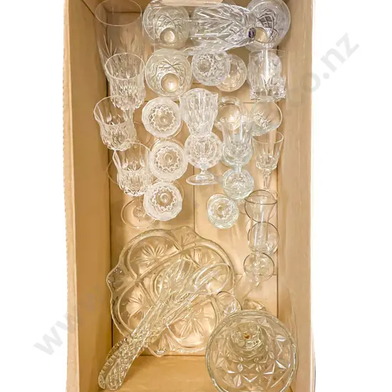 Qty of Assorted Crystal and Glassware