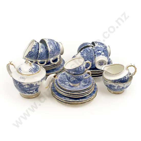 H & M Blue and White Part Tea Set