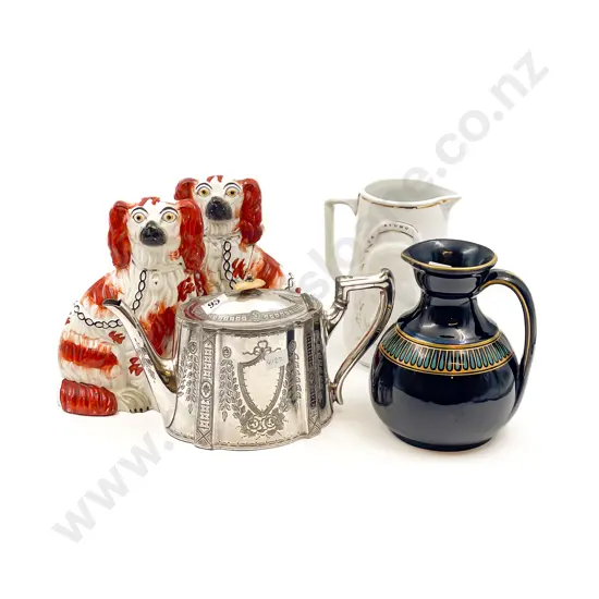 Qty of Assorted incl Pair of Mantle Dogs (a/f)