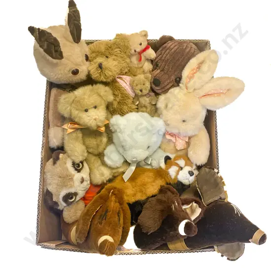Box of Assorted Soft Toys