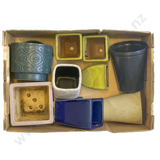 Qty of Assorted Small Plant Pots