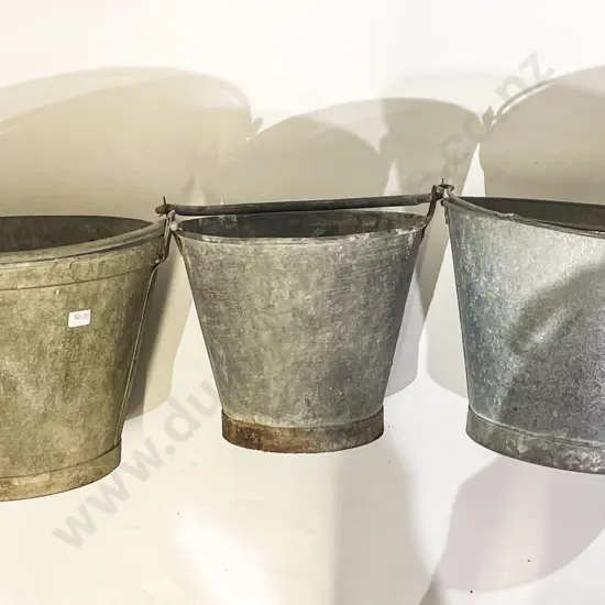 Three Assorted Gardening Buckets