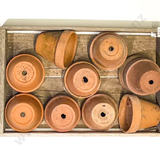 Qty of Assorted Small Terracotta Garden Pots