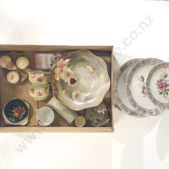 Qty of Assorted Fancy China incl 3-Tier Cake Stand