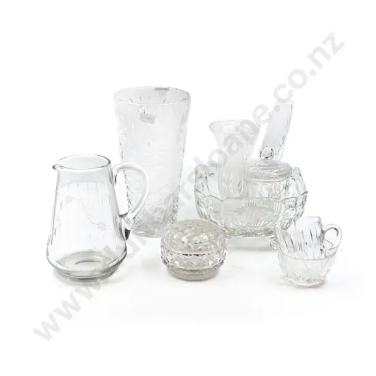 Qty of Assorted Crystal and Glassware