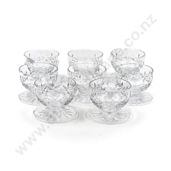 Eight Waterford Crystal Sundae Dishes