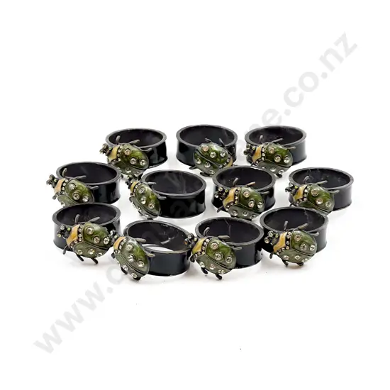 Eleven Decorative Napkin Rings