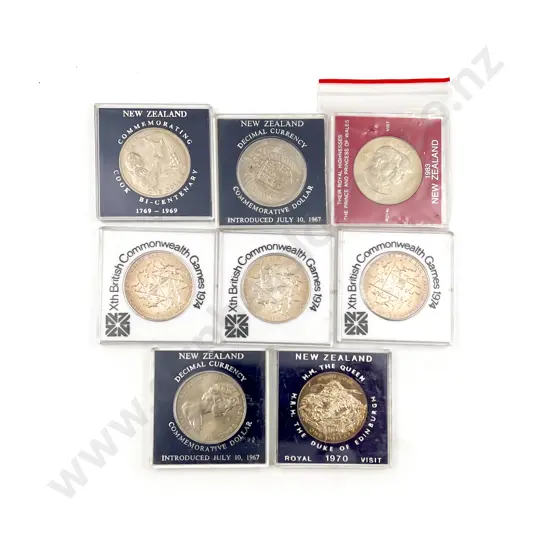NZ 8 Comm. Dollar Coins