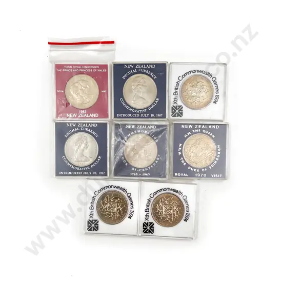 NZ 8 Comm. Dollar Coins