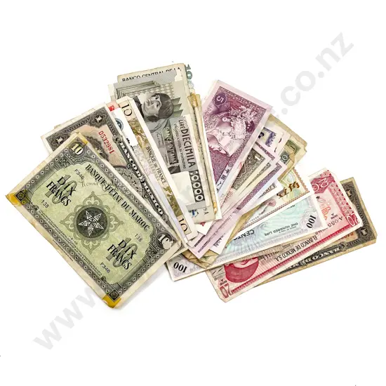 Qty of Vintage World Bank Notes