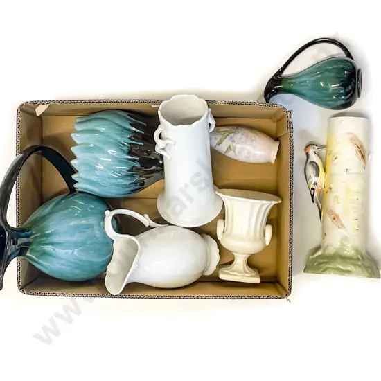 Quantity of Assorted Jugs & Vases including Blue Mountain Pottery