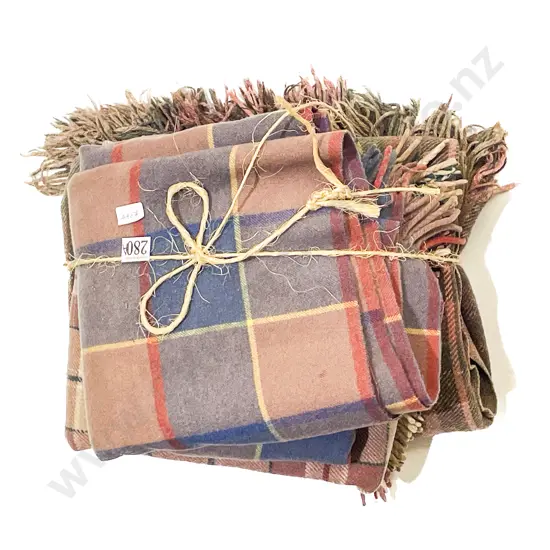 Three Assorted Vintage Blankets