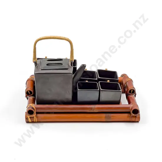 Pottery Teaset on Tray