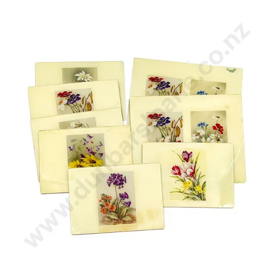 Quantity Assorted Vintage Glass Placemats