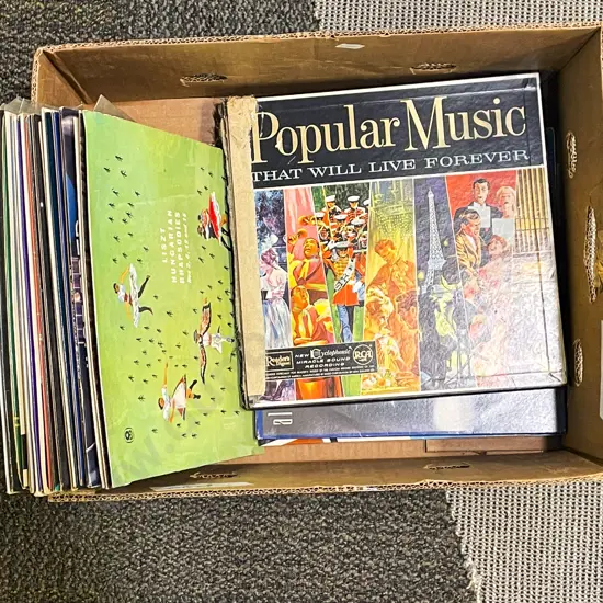 Box Assorted Vintage Records