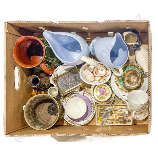 Box Quantity Assorted Including China & Cutlery etc