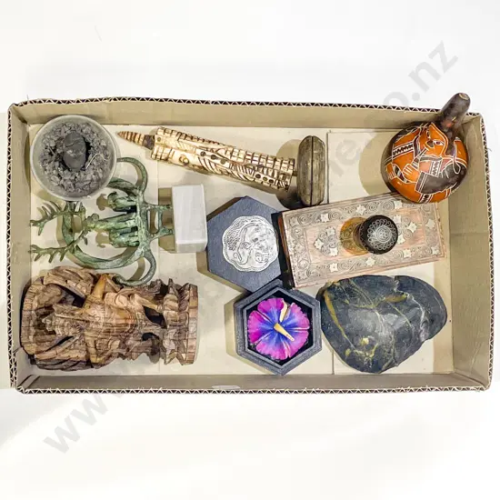 Box Quantity of Assorted Including Carved Figures