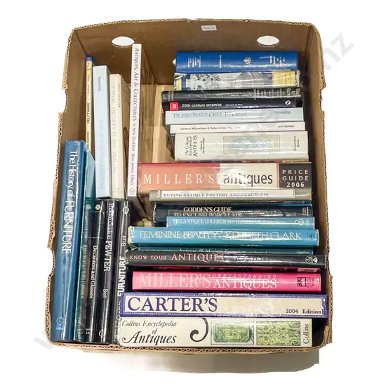 Box Assorted Antique Reference Vols