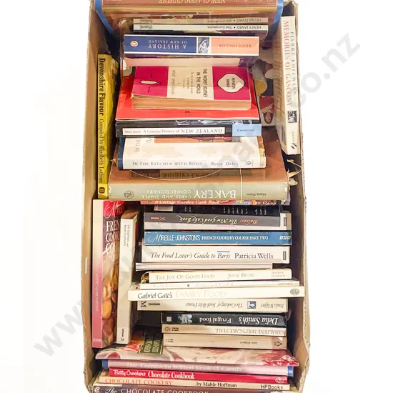 Box of Assorted Cookery Books
