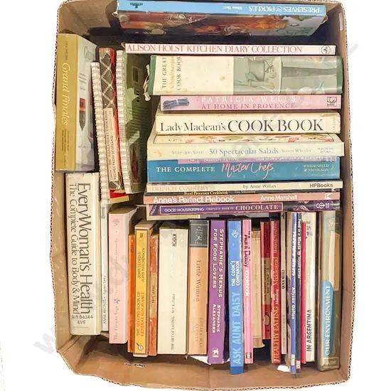 Box of Assorted Cookery Books