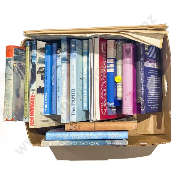 Box of Assorted Maritime Reference Vols