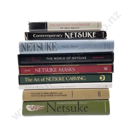 Reference Collection Of Nine Books On Japanese Netsuke