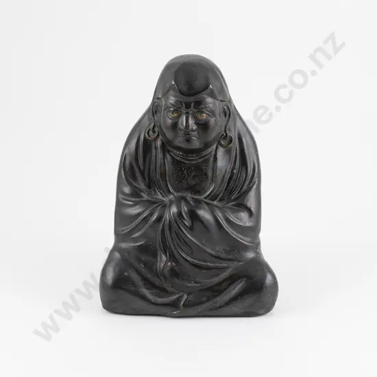 A Japanese Edo Period Bizen Figure of Daruma