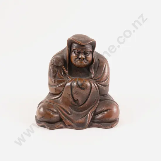 A Japanese Edo Period Bizen Figure of Daruma