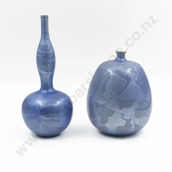 Two Japanese Studio Pottery Vases By Tachibana Hashiro