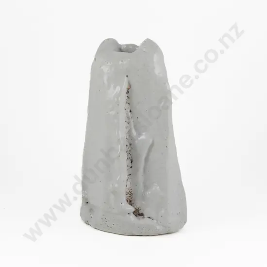 Kelvin Bradford Sculptural Stoneware Vase With Shino and Feldspar Glaze
