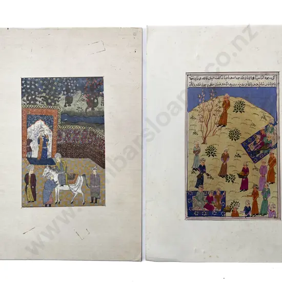 Two Moghul School Illustrations (unframed)