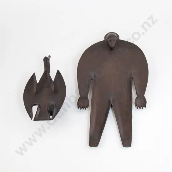 A Fijian Priest's Plate And An Oil Plate