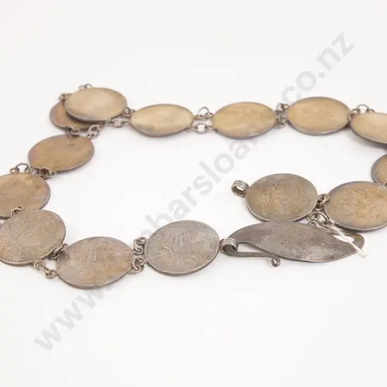 A Chinese Silver Coin Belt