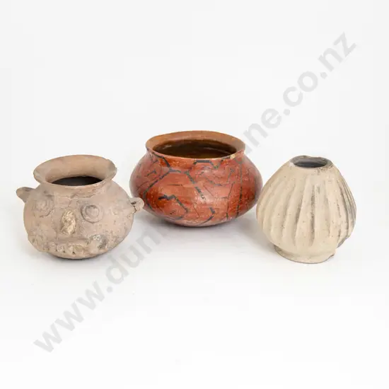Three Pre-Columbian Clay Vessels