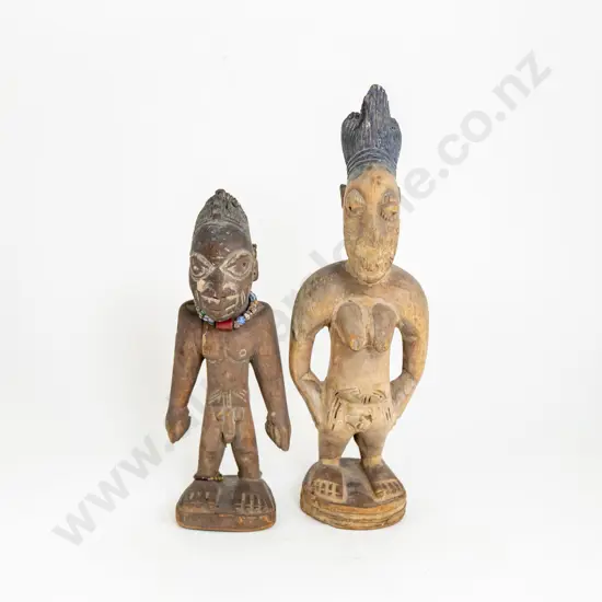 Male And Female Ibeji Figures
