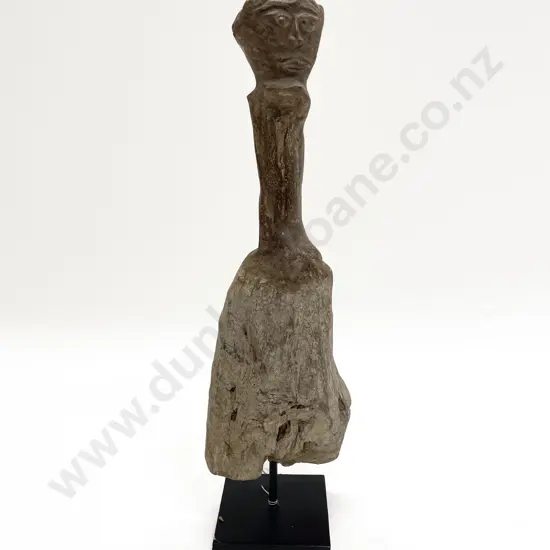 Carved Wood Figure On A Stand