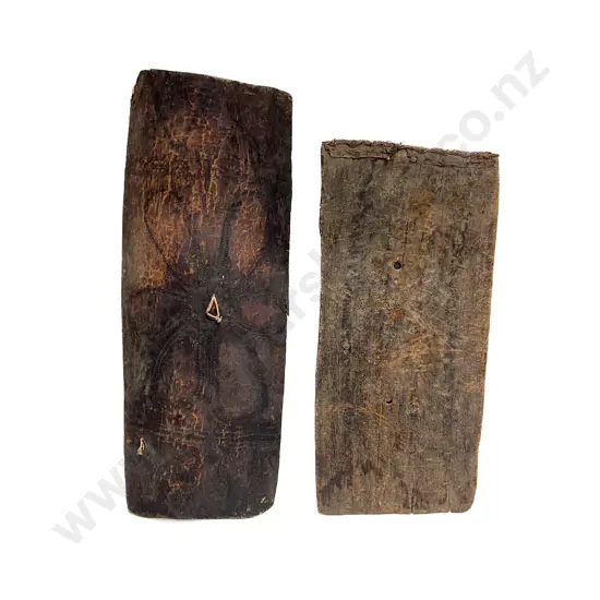 Two Large Ramu River Shields From Papua New Guinea