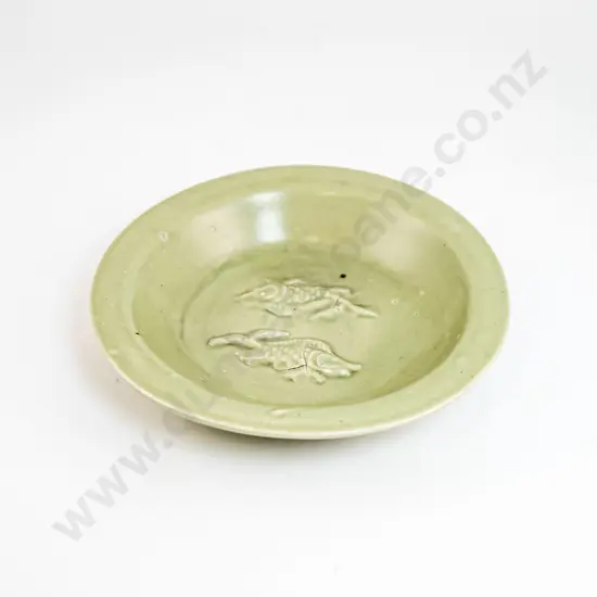 A Song Style Two Fish Celadon Plate
