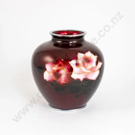 A Japanese Cloisonne Vase In The Manner Of Ando Jubei