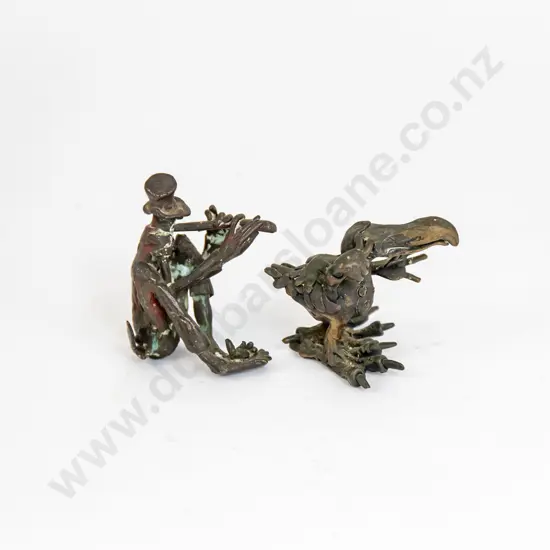 Two Novelty Brass Ornaments