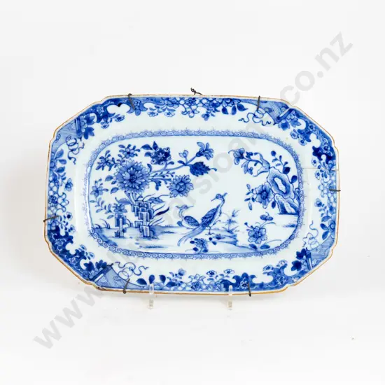 19th Century Blue And White Chinese Export Plate