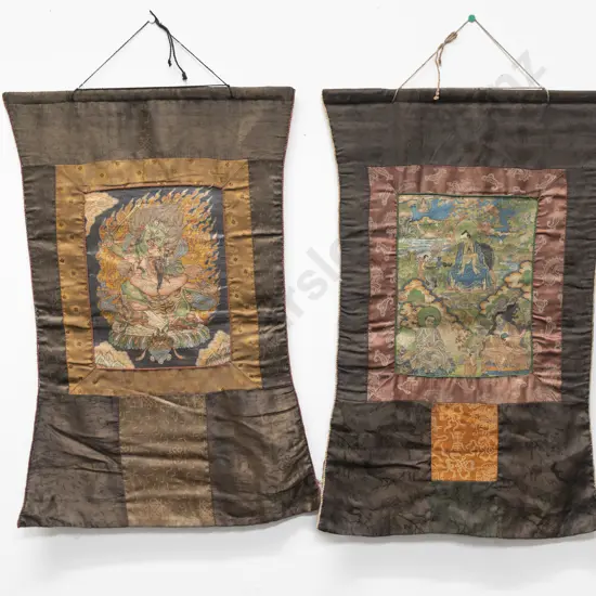 Two Hand Painted Nepali Thangkas