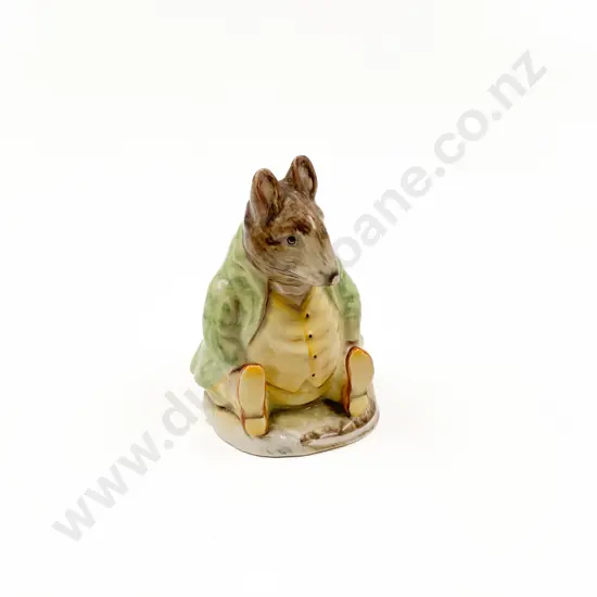 Beatrix Potter Figure "Samuel Whiskers" Gold Back Stamp