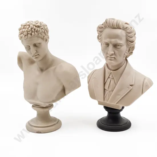 Two Cast Resin Busts