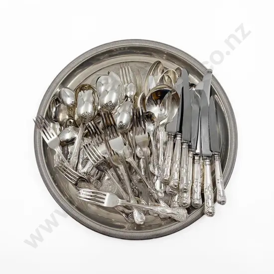 Qty of Assorted King's Plate Cutlery and Others