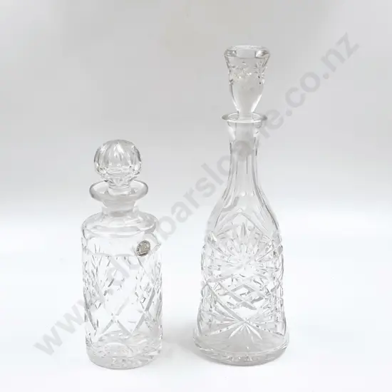 Crystal Bell Form Decanter and Webb and Corbett Decanter