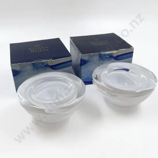 Two Boxed Kosta Boda Small Bowls