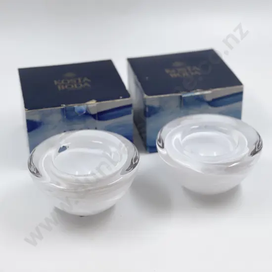 Two Boxed Kosta Boda Small Bowls